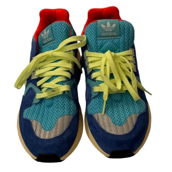adidas Originals Men's ZX Torsion Mixed Media Sneakers Bright Cyan